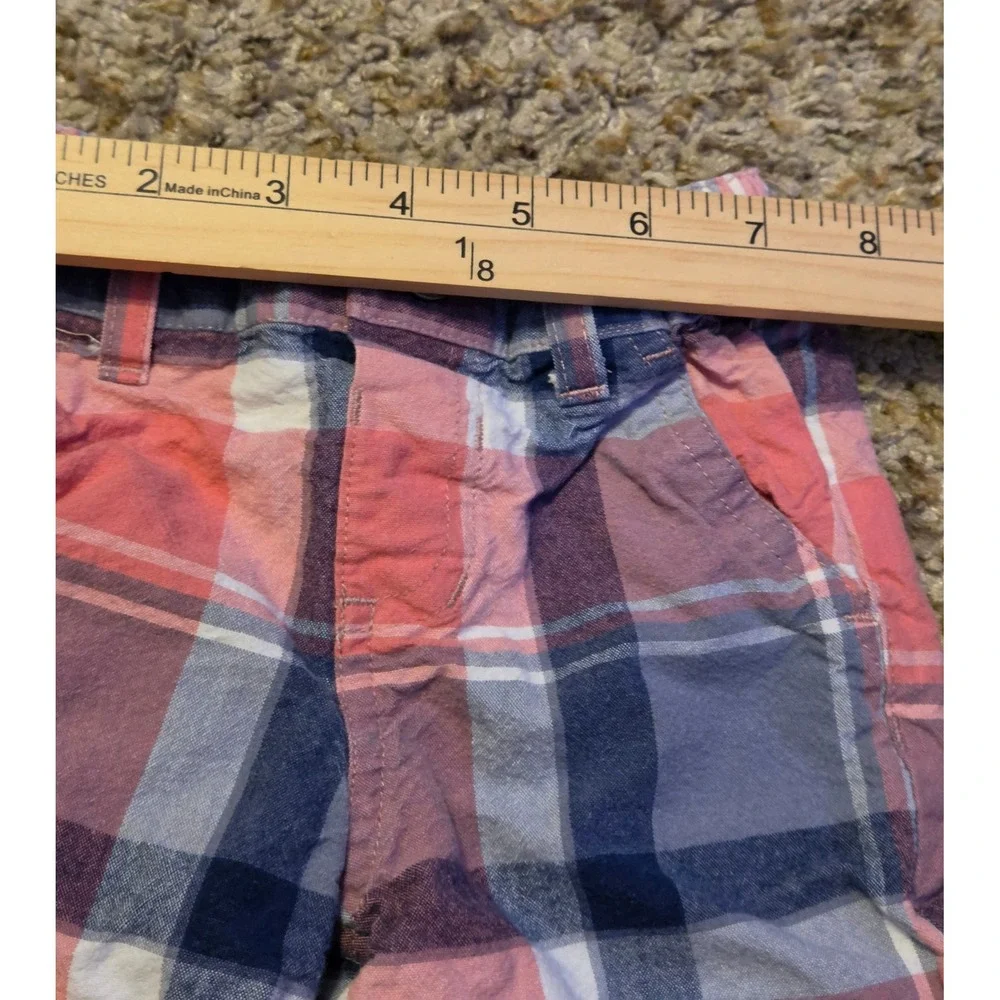 The Children's‎ Place Plaid Shorts Baby Size 3-6M Pink Blue